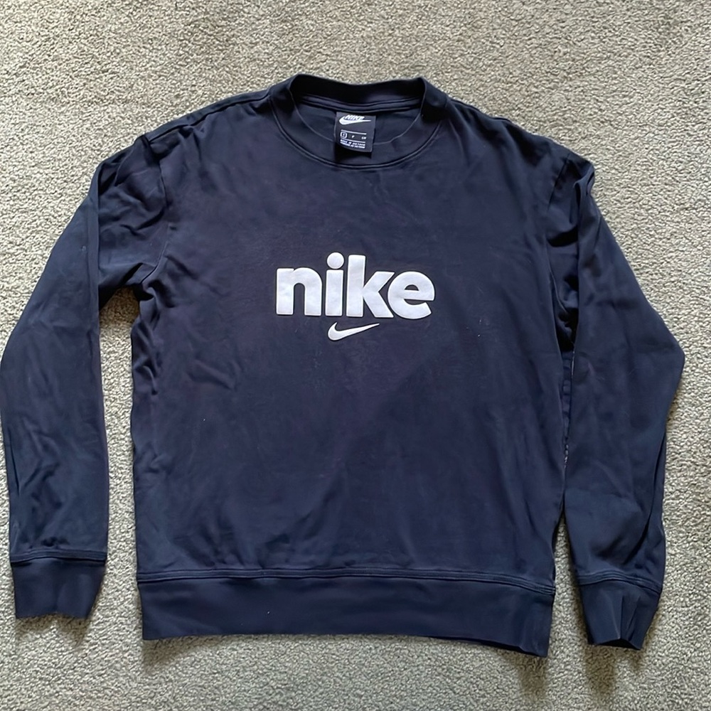 Nike Long Sleeve Black Top Size S